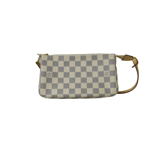 Louis Vuitton Pochette Accessories Damier Azur White - NOBLEMARS