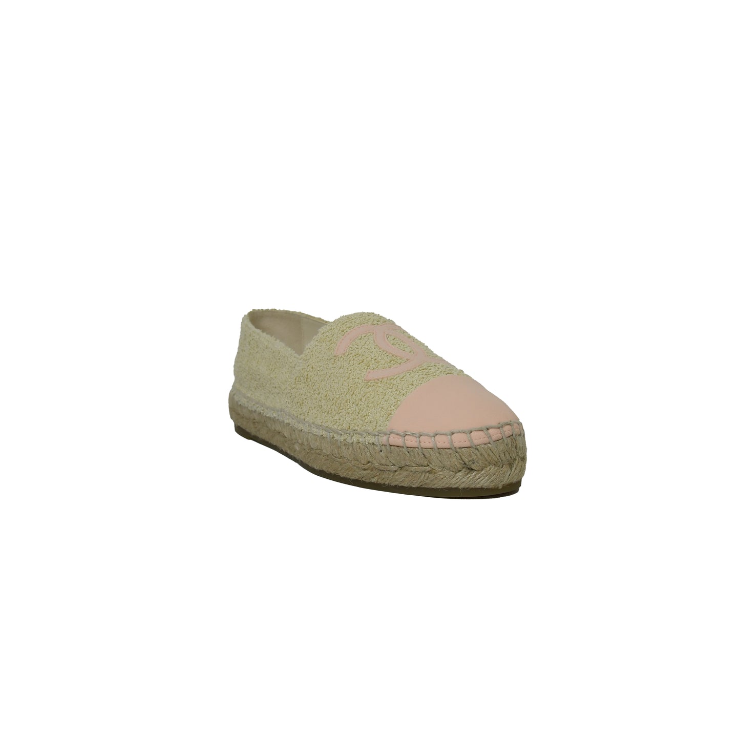 Chanel Fabric Espadrilles Ivory Light Beige - NOBLEMARS