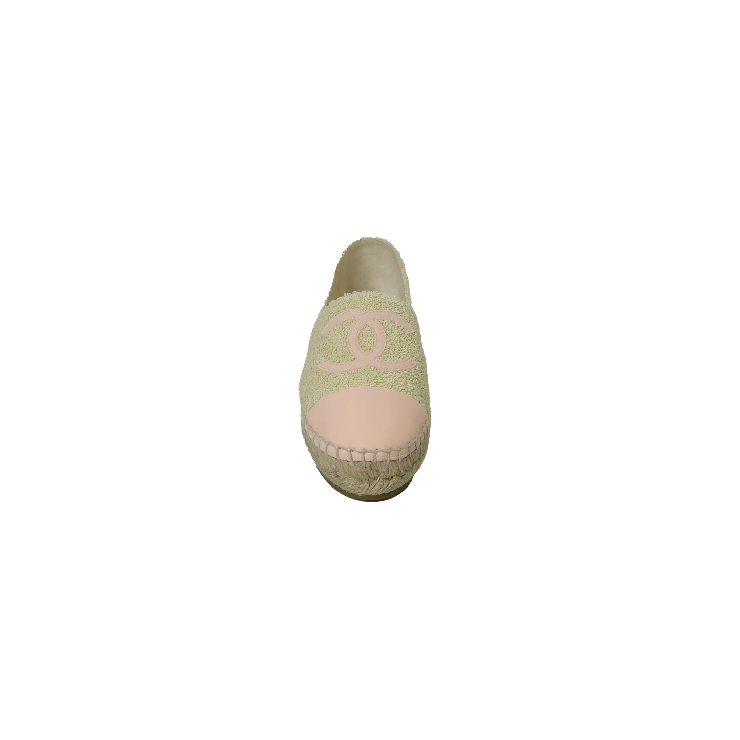 Chanel Fabric Espadrilles Ivory Light Beige - NOBLEMARS