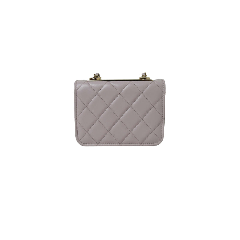 Chanel Quilted Mini Trendy CC Wallet On Chain Light Purple - NOBLEMARS