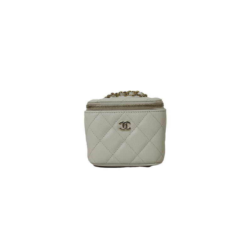 Chanel Small Vanity Bag White - NOBLEMARS
