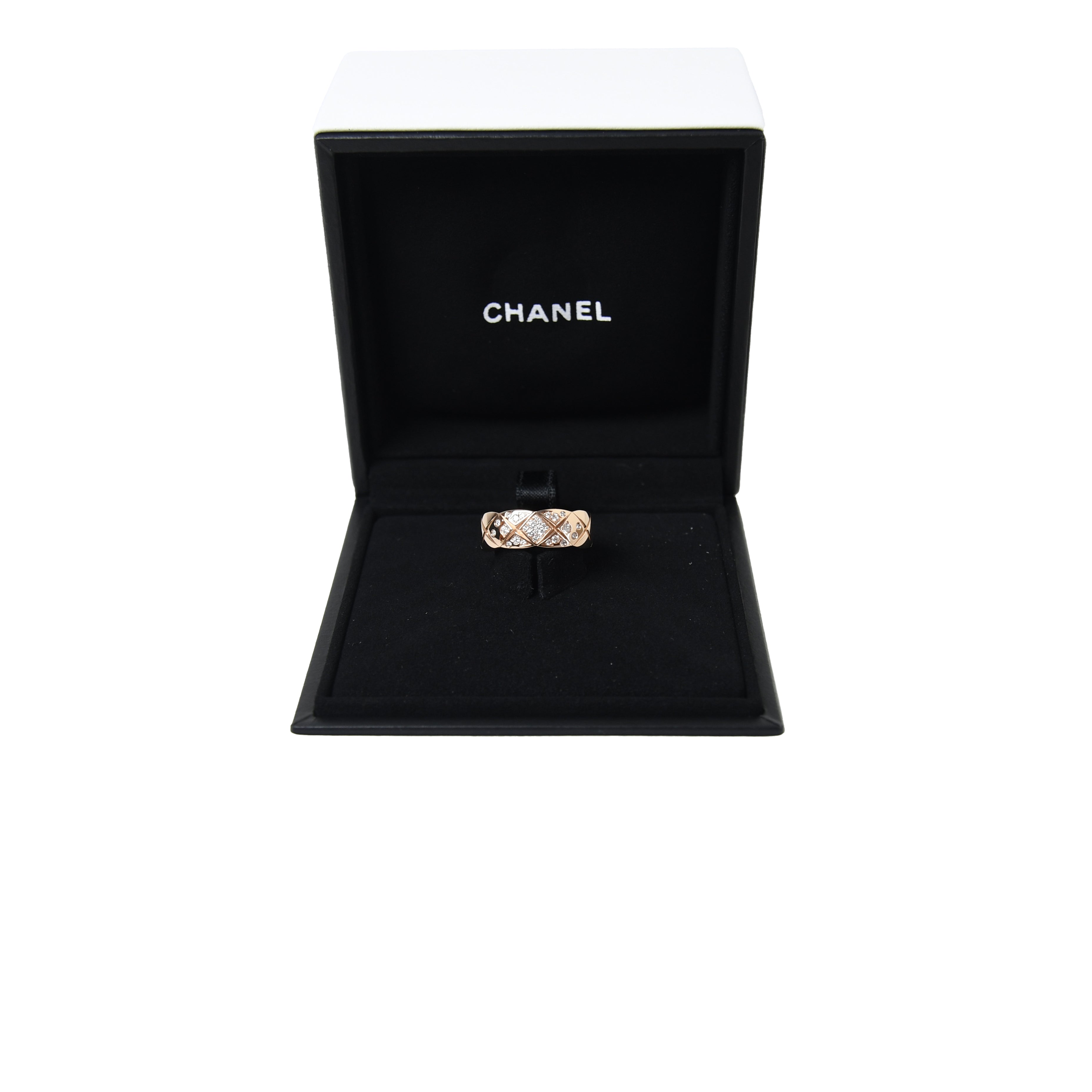 Chanel Coco Crush #53 Ring No. 12.5 18K K18 Yellow Gold Diamond Women's Size 6.5