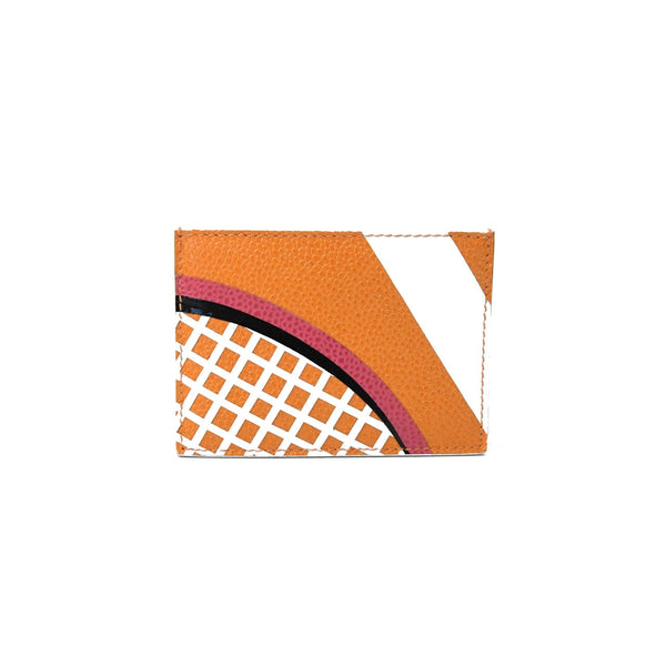 Thom Browne Card Holder Tennis Orange - NOBLEMARS
