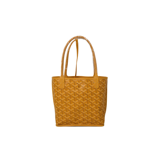 Goyard Anjou Reversible Mini Canvas Tote Yellow - NOBLEMARS