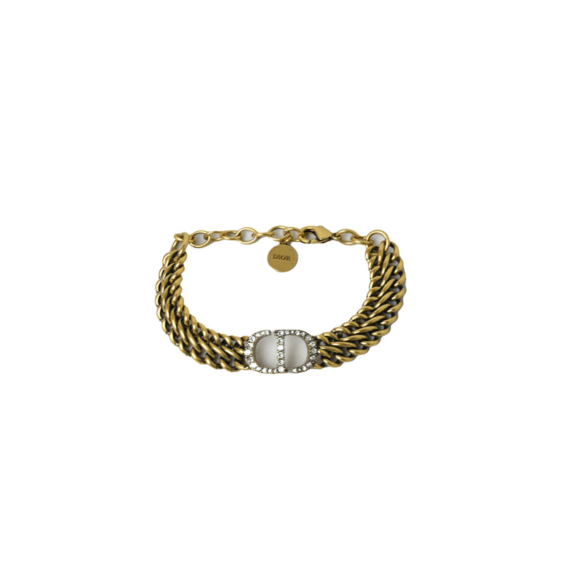 Dior CD Chain Bracelet With Diamond Gold - NOBLEMARS