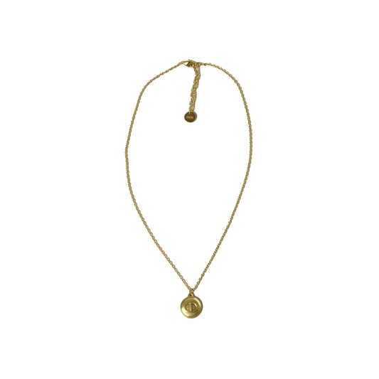 Dior CD Logo Necklace Gold - NOBLEMARS