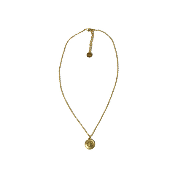 Dior CD Logo Necklace Gold - NOBLEMARS