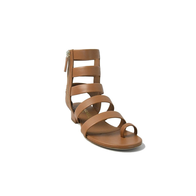 Chanel Sandals Calfskin Brown 30 - NOBLEMARS