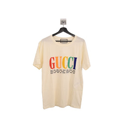 Gucci Rainbow Cities Print T Shirt - NOBLEMARS