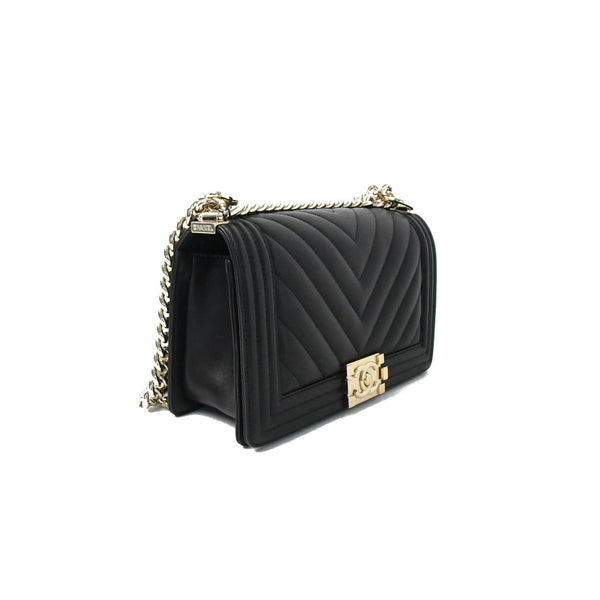 Chanel, Caviar Leather Boy Flap Bag