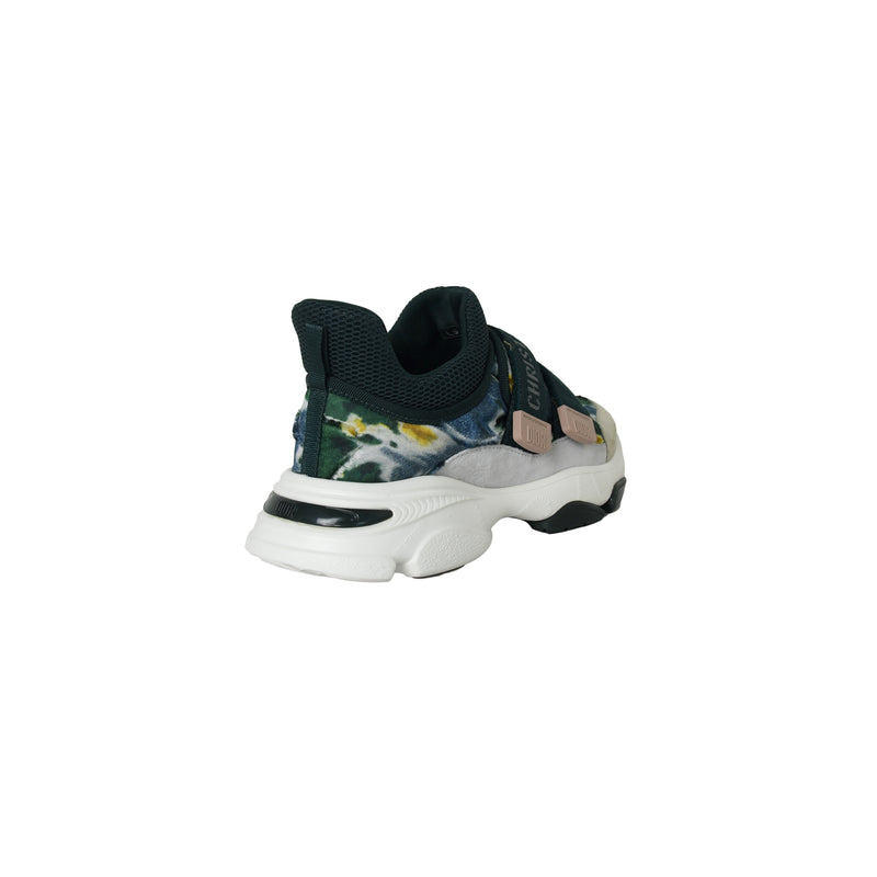 Dior D Wander Camoflauge Tie Sneakers Cypress Green - NOBLEMARS