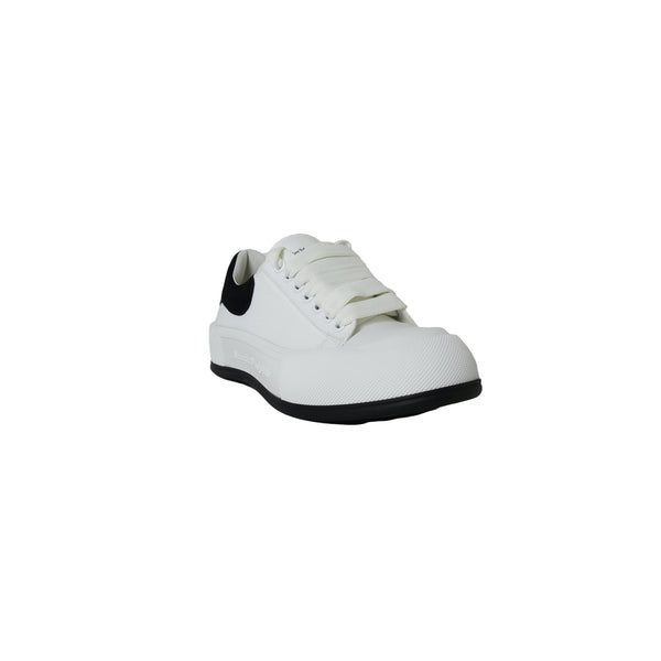 Alexander Mcqueen Tessuto S Gomma Sneakers White Black - NOBLEMARS