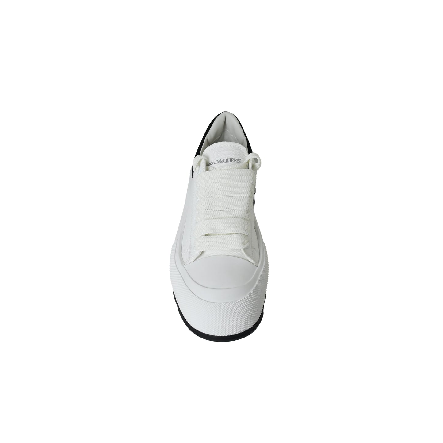 Alexander Mcqueen Tessuto S Gomma Sneakers White Black - NOBLEMARS