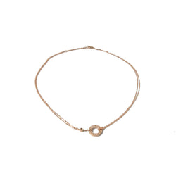 Cartier Love Necklace 2 Diamonds Pink Gold - NOBLEMARS