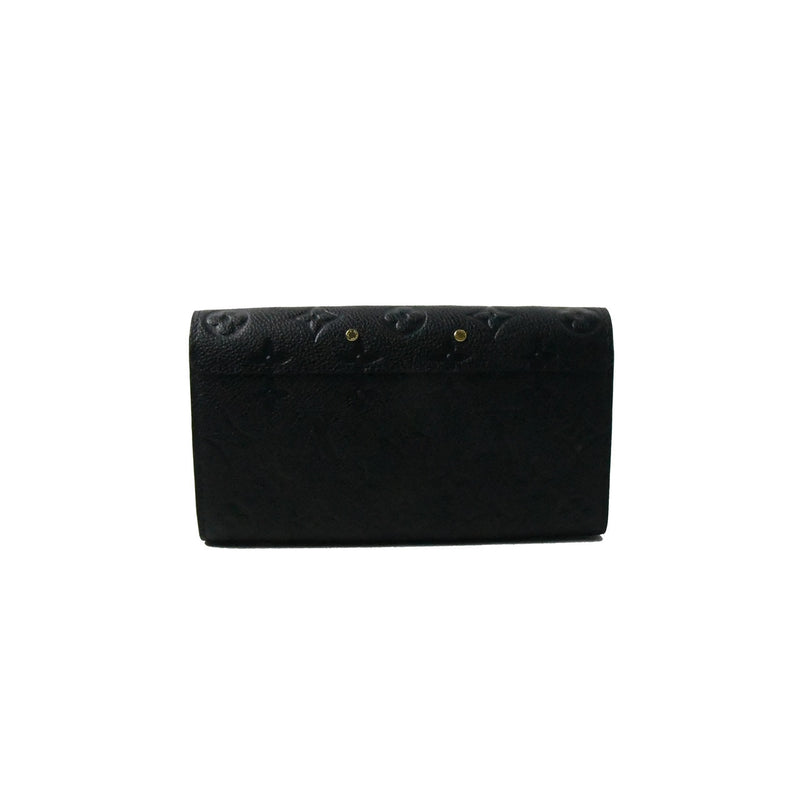 100% Authentic LOUIS VUITTON Mahina L Noir Black Monogram leather