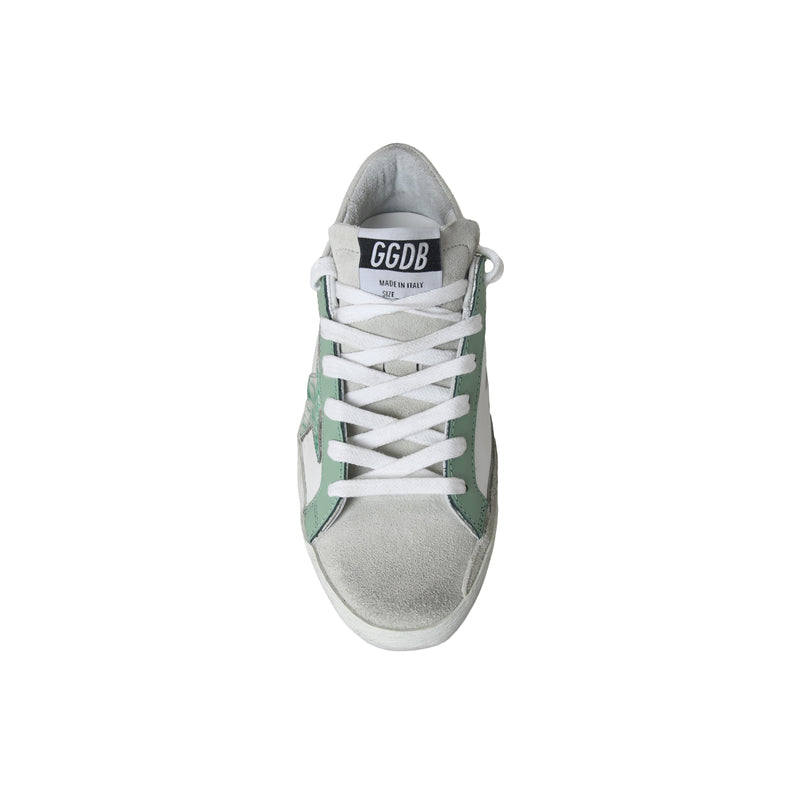 Golden Goose Super Star Classic With List White Sage Ice - NOBLEMARS