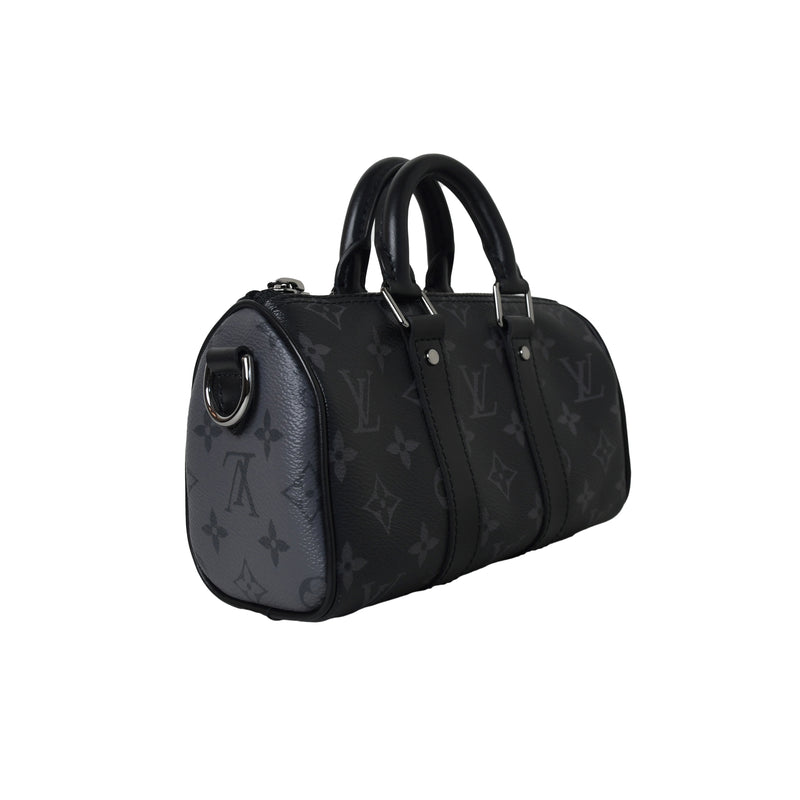 Louis Vuitton Keepall XS Monogram Seal Black For Men, Men's Bags