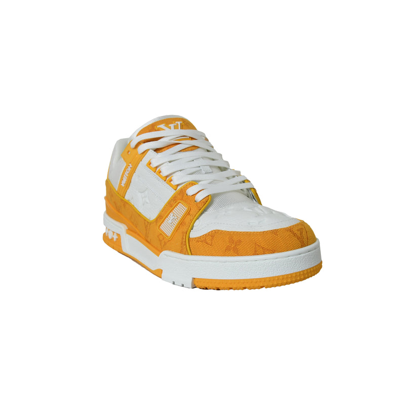 yellow and white louis vuitton sneakers