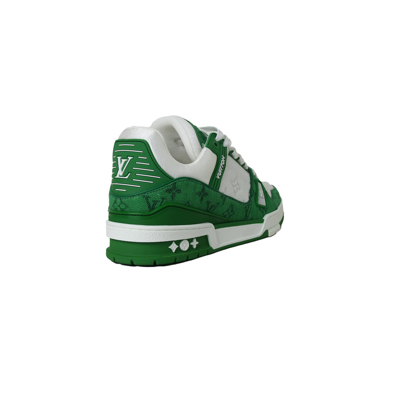 vuitton lv trainer sneaker green