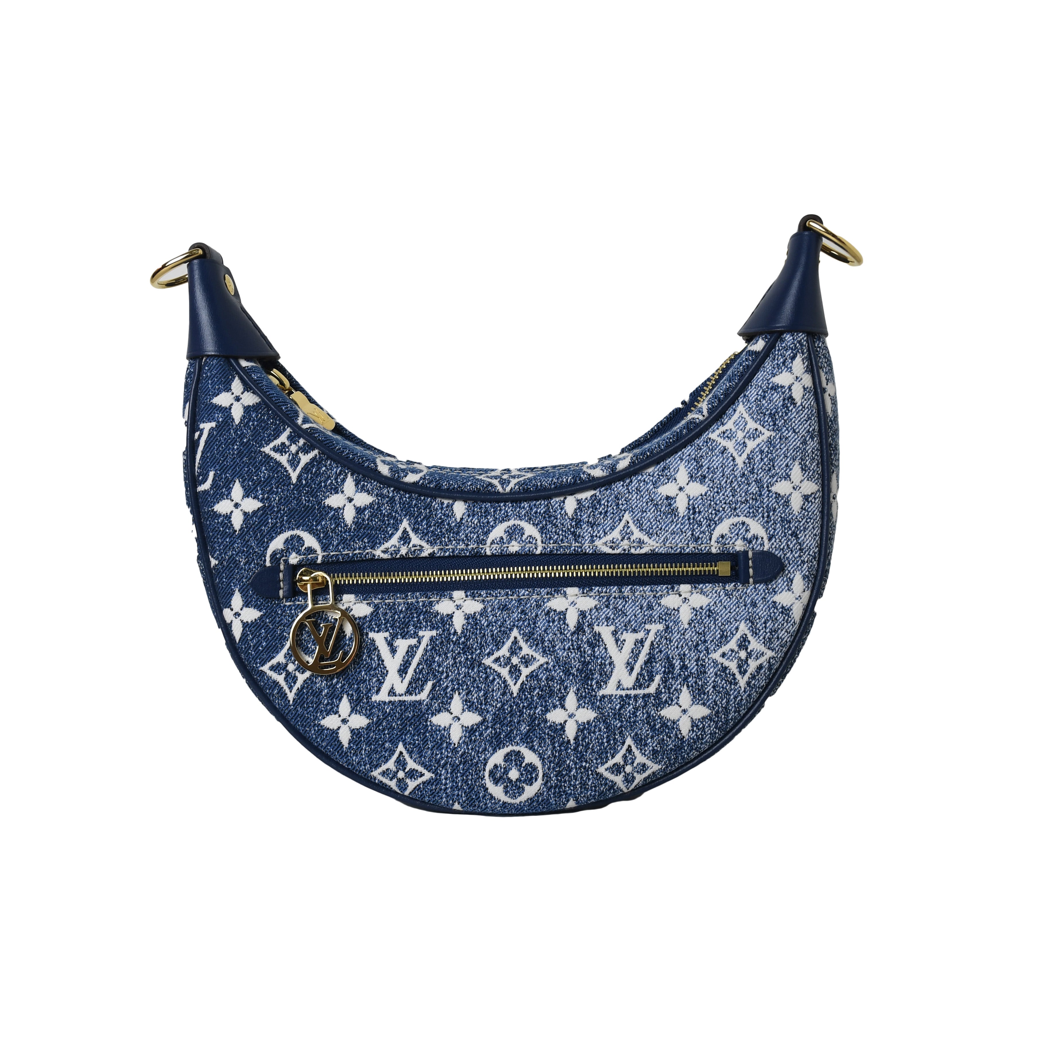Louis Vuitton Monogram Denim Baggy PM Crossbody Bag Leather ref
