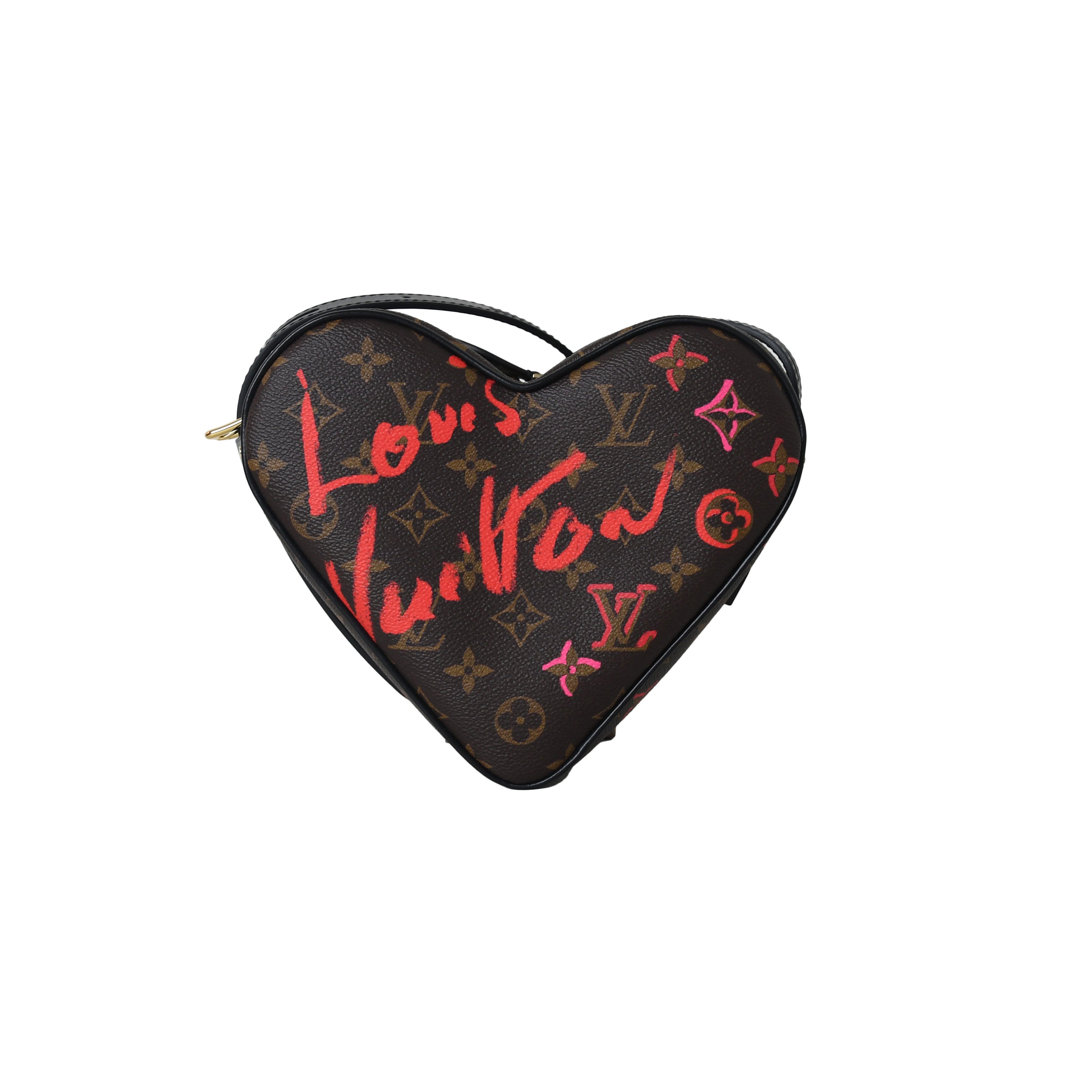 Louis Vuitton Sac Coeur Heart Shoulder Monogram Red - NOBLEMARS