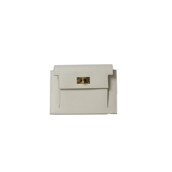 Hermes Kelly Pocket Compact Wallet Gold Hardware Nata