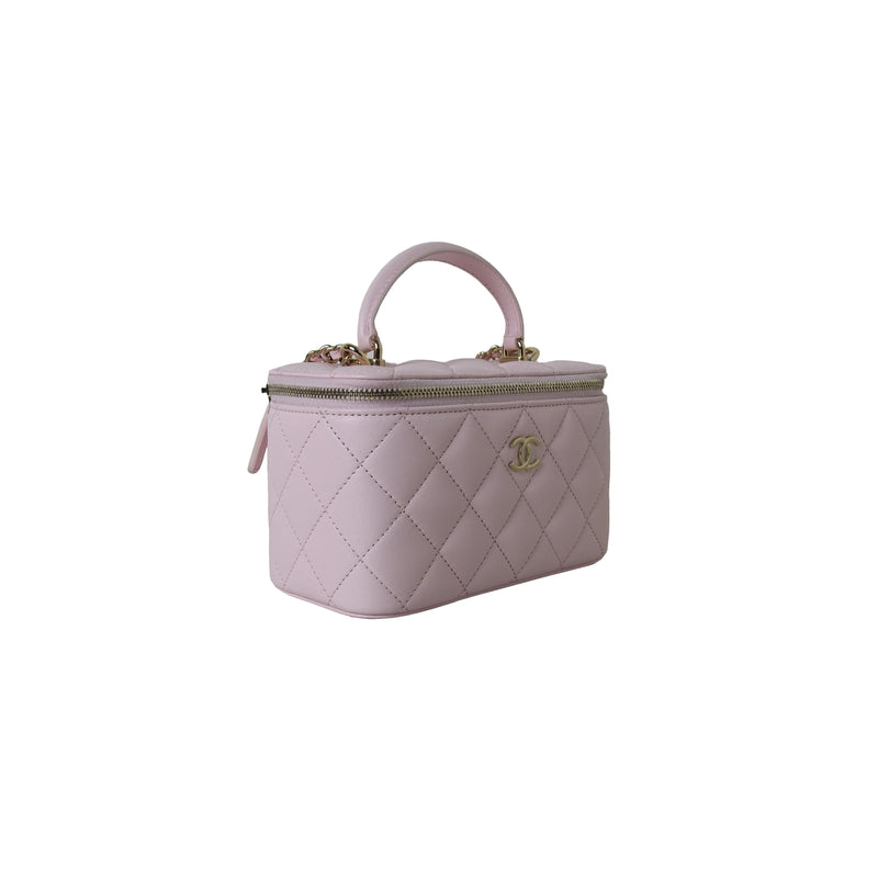 Chanel Classic Pink Caviar Vanity Bag – The Millionaires Closet