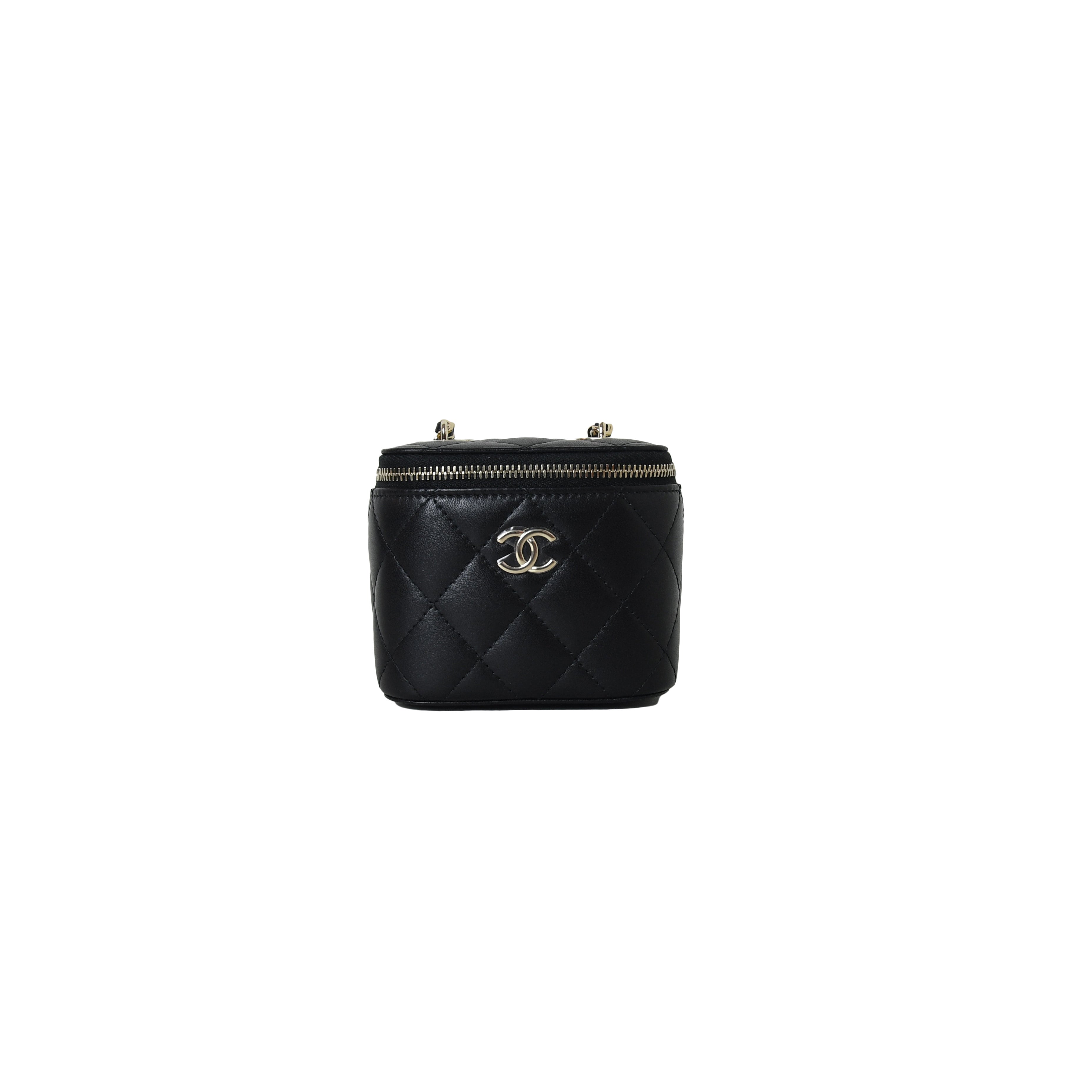 Chanel Pearl Crush Hobo Crossbody, Black Lambskin with Gold Hardware, New  in Box GA001