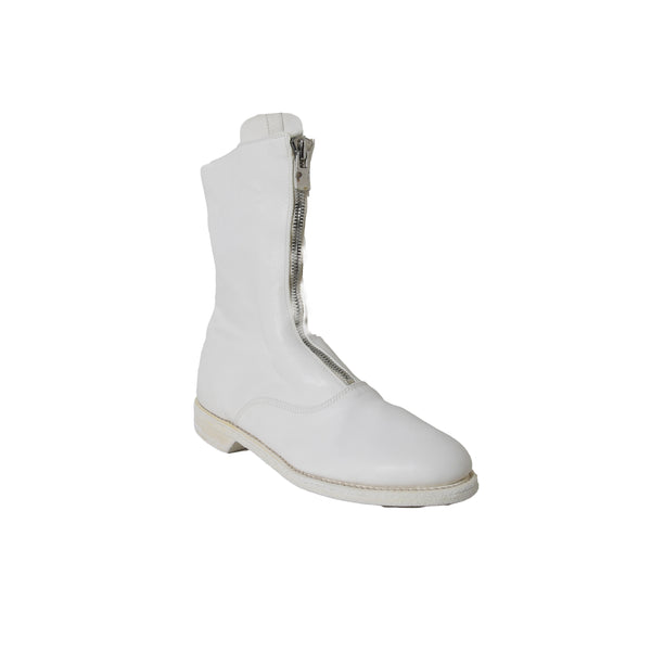 Guidi Leather Zipped Up 310 Boots White