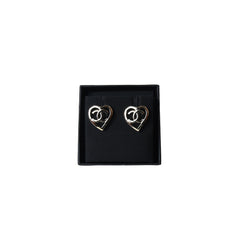 Chanel Heart Shape CC Logo Earring