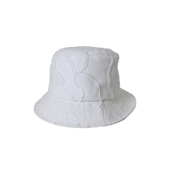Christian Dior Camouflage Logo Bucket Hat White