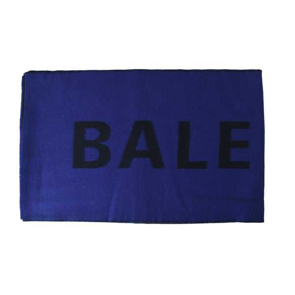 Balenciaga Logo Scarf Blue Black