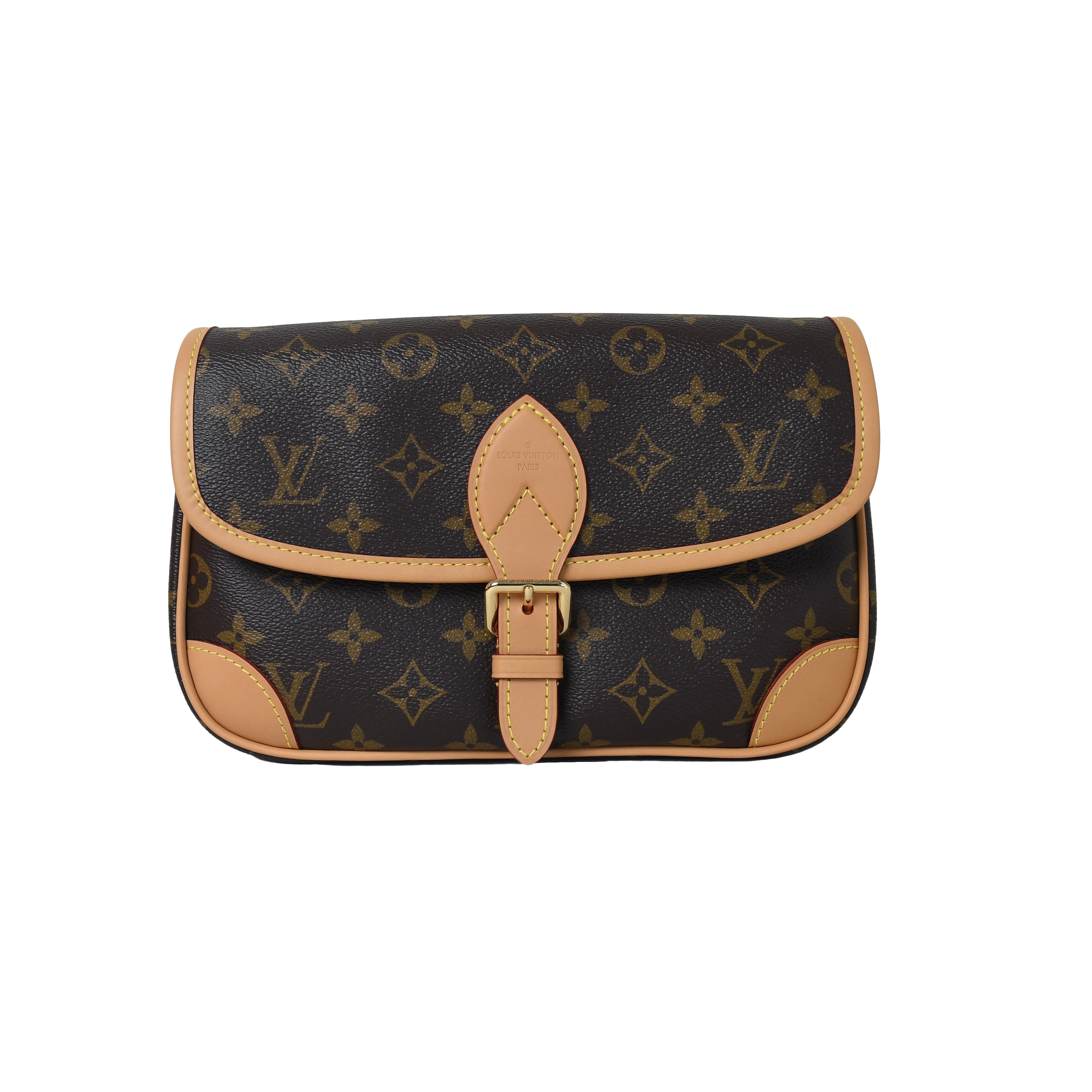 Louis Vuitton Diane Monogram Black White Strap - NOBLEMARS