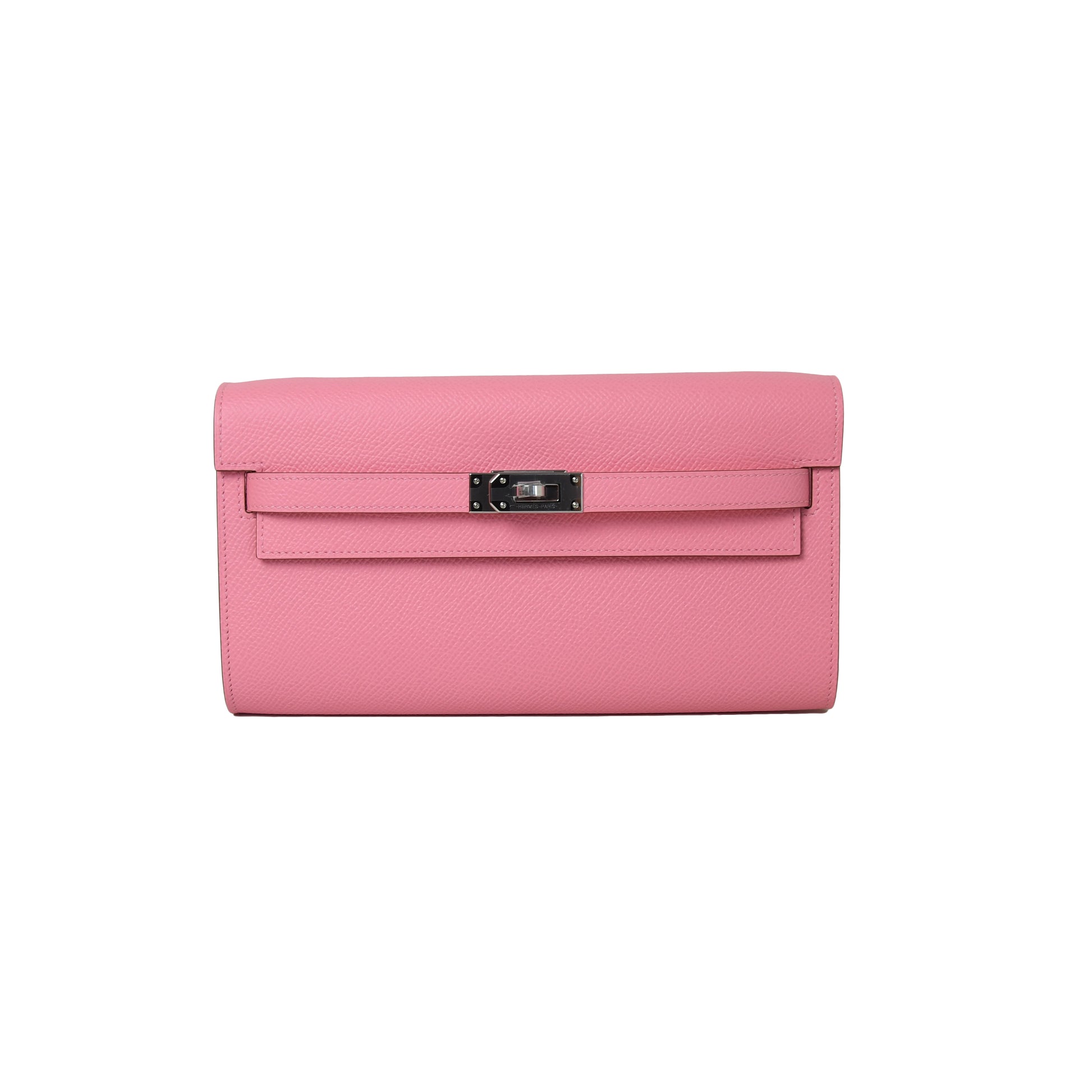 Hermes Kelly To Go Palladium Hardware Rose Confetti - NOBLEMARS