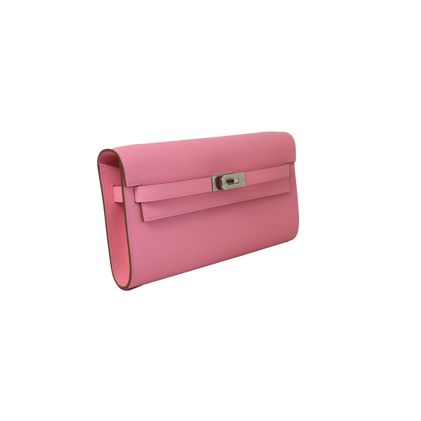 Hermes Kelly To Go Palladium Hardware Rose Confetti - NOBLEMARS