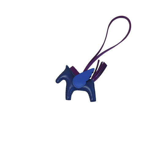 Hermes Rodeo Pegasus PM Charm Blue Purple - NOBLEMARS