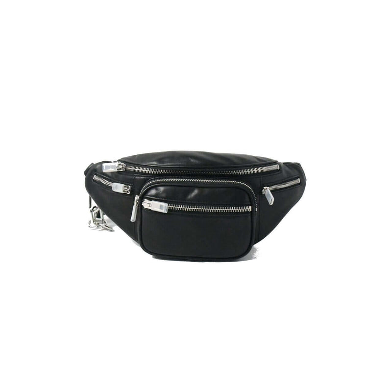 Alexander Wang Attica Fanny Pack Leather Belt Bag Black - NOBLEMARS