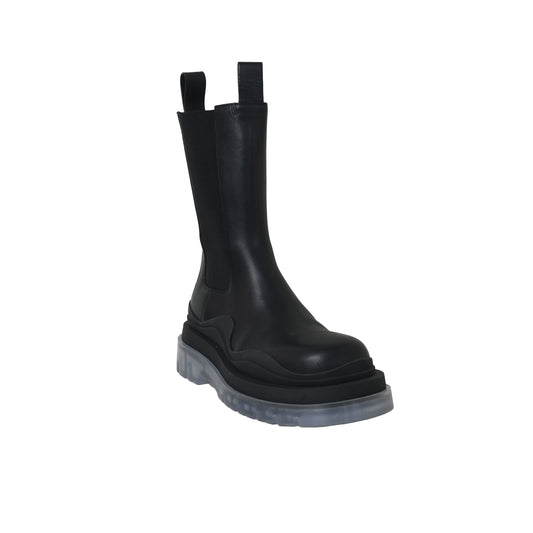 Bottega Veneta Tire Miltary Calf Boot Black - NOBLEMARS