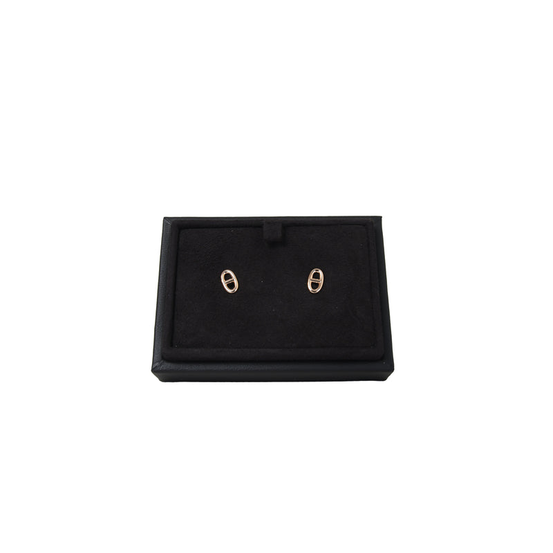 Hermes Chaine D' Ancre Earrings Rose Gold