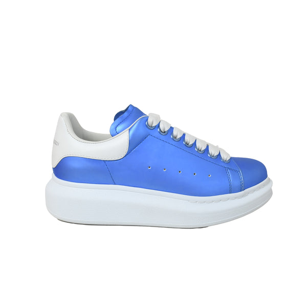 Alexander McQueen Steel Satin Sneakers Cornflower Blue