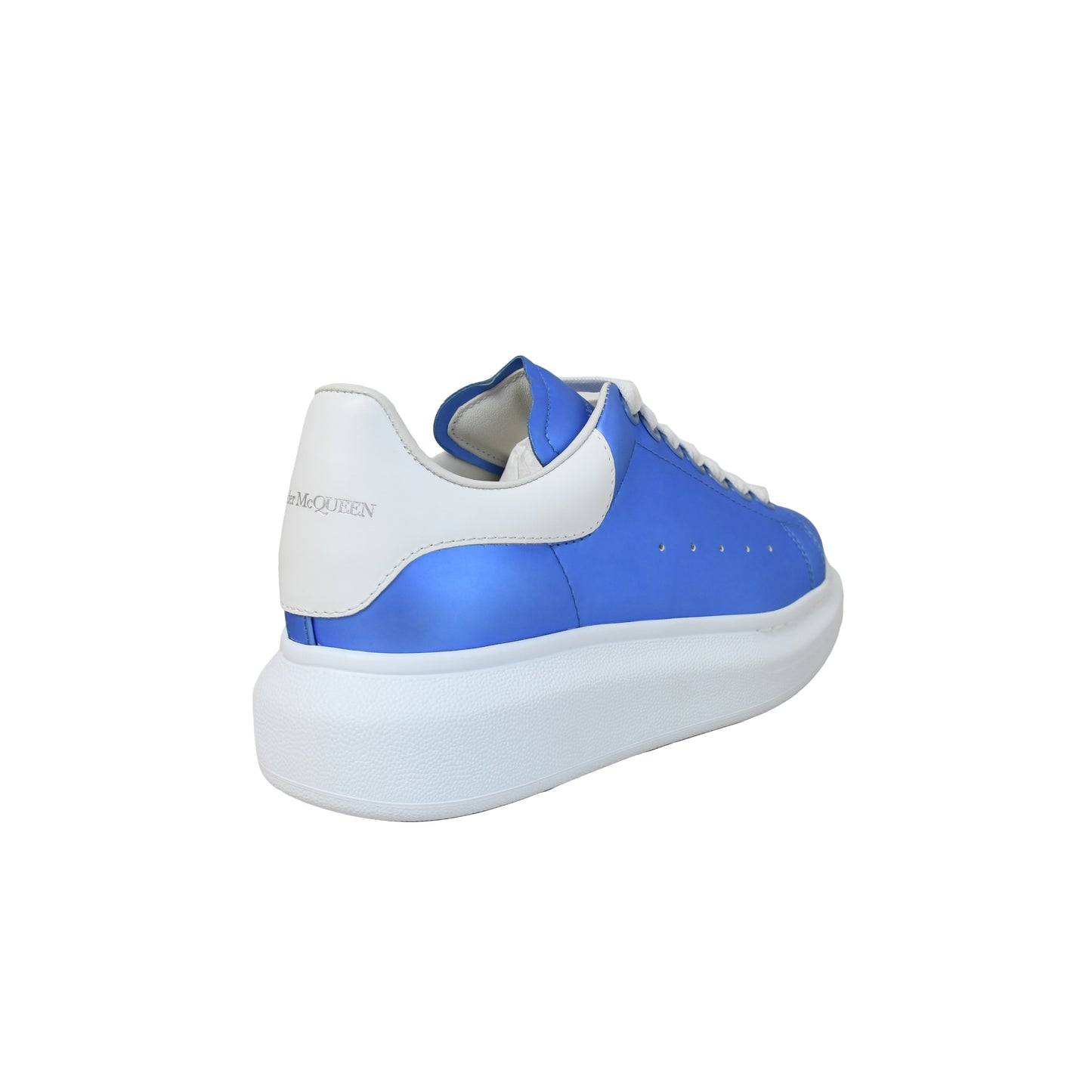 Alexander McQueen Steel Satin Sneakers Cornflower Blue