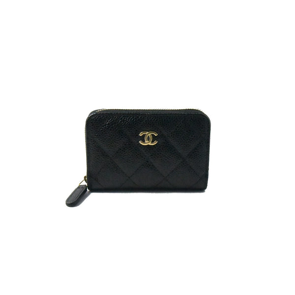 Chanel 2.55 Small Gold HW Wallet Black Burgundy - NOBLEMARS