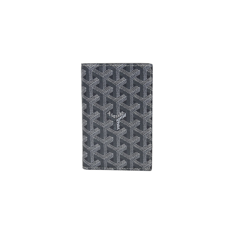 Goyard Goyardine Passport Wallet Grey