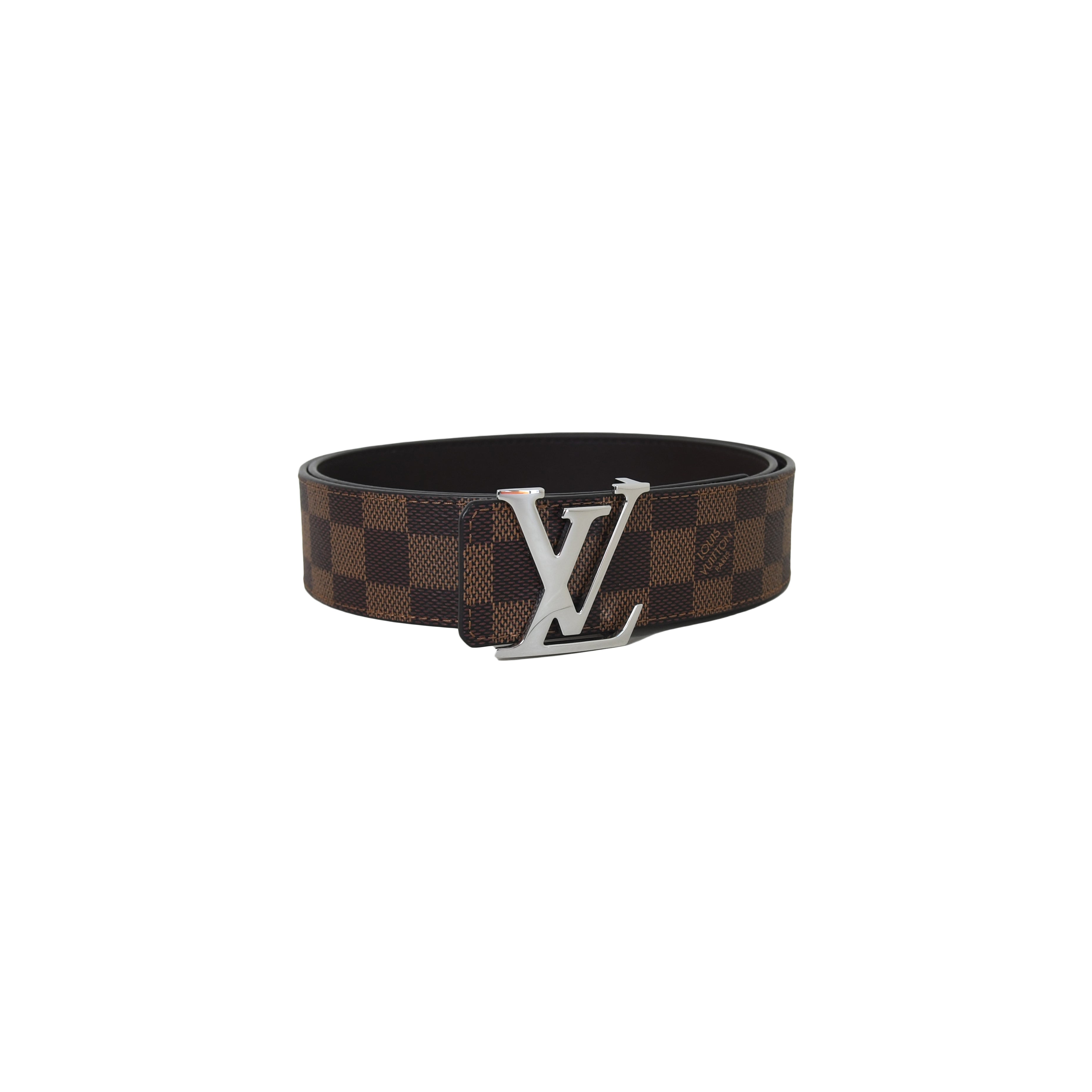 Louis Vuitton LV Initiales reversible belt 40 MM Black Light brown