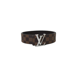 Louis Vuitton LV Initiales 40MM Damier Ebene Reversible Belt Brown -  NOBLEMARS