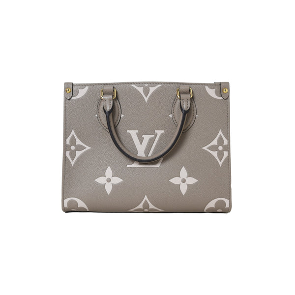 Louis Vuitton ONTHEGO PM Bicolor Monogram Empreinte Leather Dove Cream