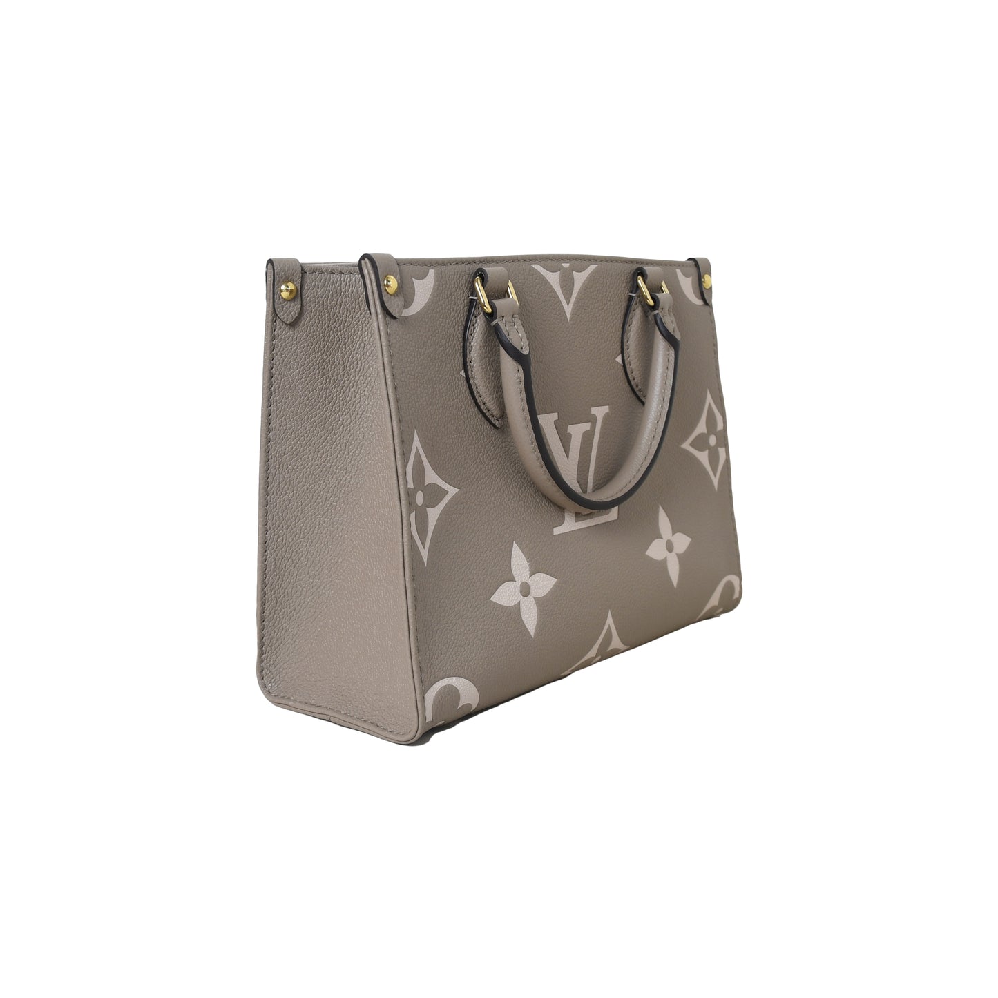 Louis Vuitton ONTHEGO PM Bicolor Monogram Empreinte Leather Dove Cream