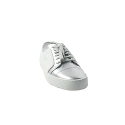 Chanel Iridescent Calfskin Sneakers Silver White - NOBLEMARS