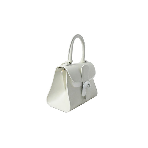 Delvaux Mini Brillant S Box Calf Ivory White - NOBLEMARS