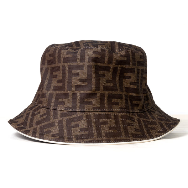 Fendi Canvas Cloche Hat Brown - NOBLEMARS